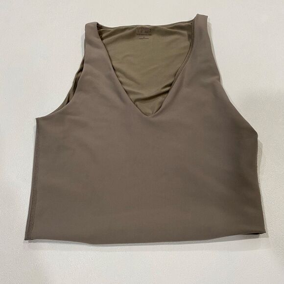 YPB by Express Brown V-Neck Active Tank Top Size M Medium - Picture 1 of 5